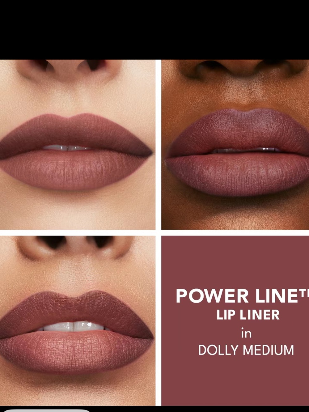 Buxom Power Line Plumping Lip Liner Waterproof Pencil in Dolly Medium BNIB